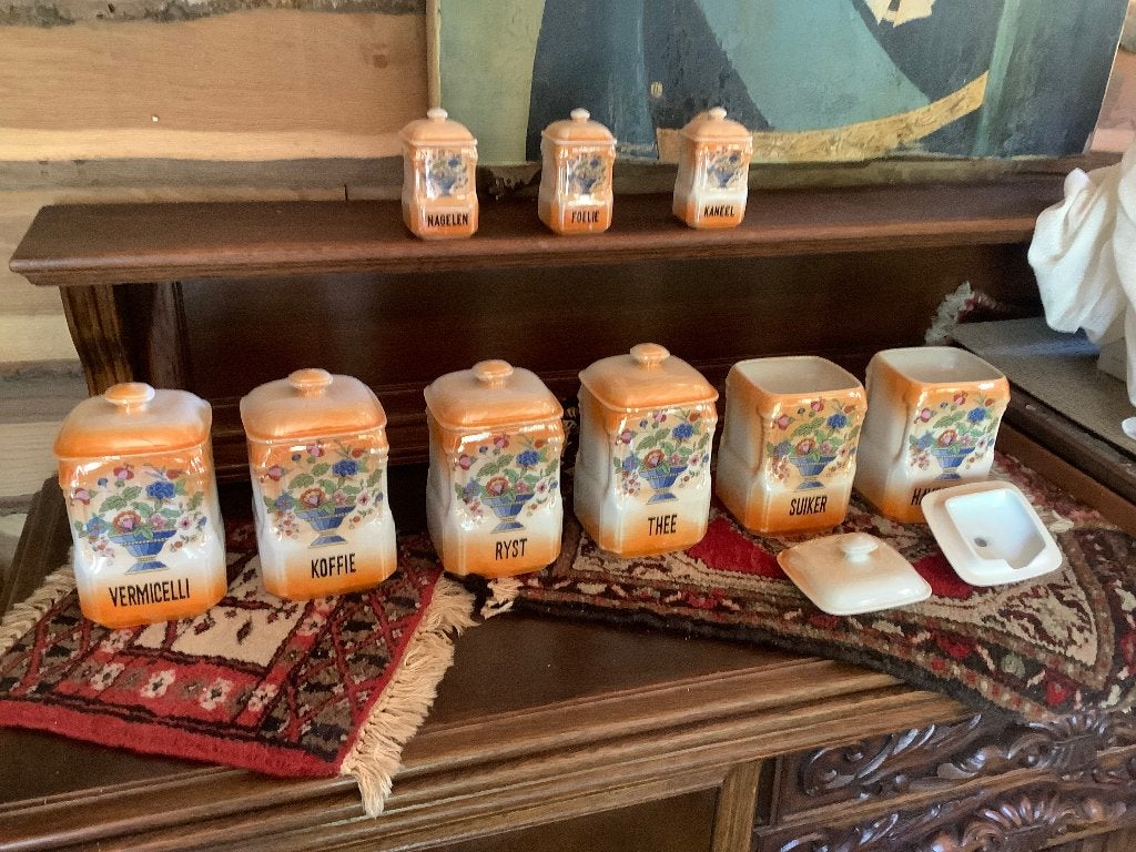 Voorraad potten vintage, Voorraadpot, Ophalen, Gebruikt