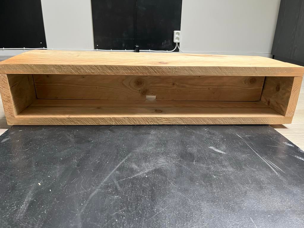 Steigerhouten hang TV-meubel, Huis en Inrichting, Kasten | Televisiemeubels, Ophalen, Gebruikt