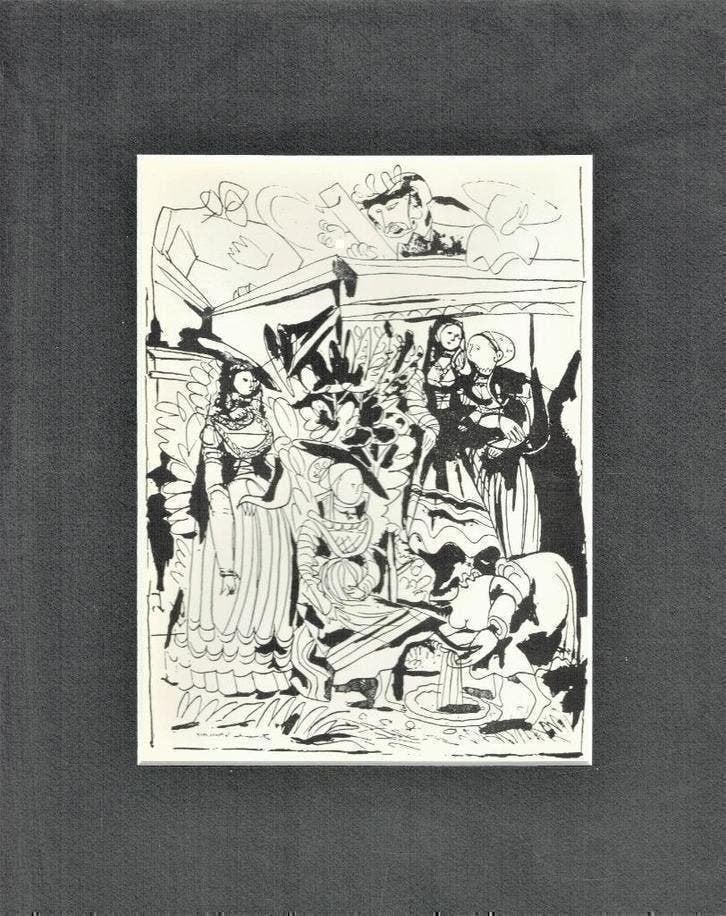 Picasso 1947 Dubbelzijdige Lithos, Verzenden, Lithografie