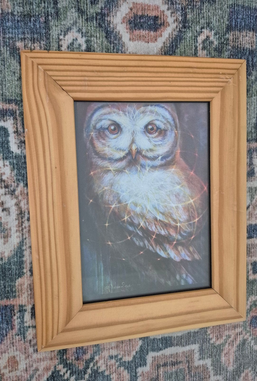 Uil in fotolijstje The Seer, Minder dan 50 cm, Ophalen of Verzenden, Zo goed als nieuw, Minder dan 50 cm