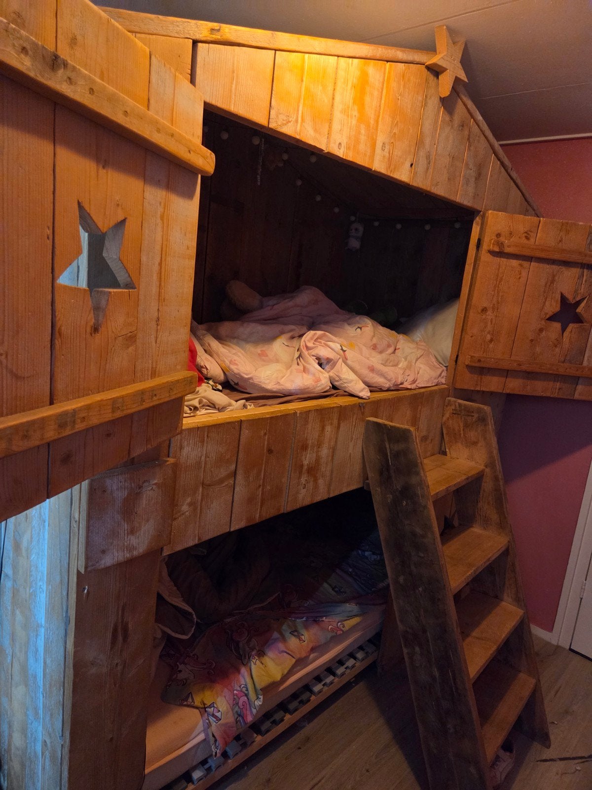 stapelbed boomhut, Ophalen, Gebruikt, 90 cm, Tweepersoons
