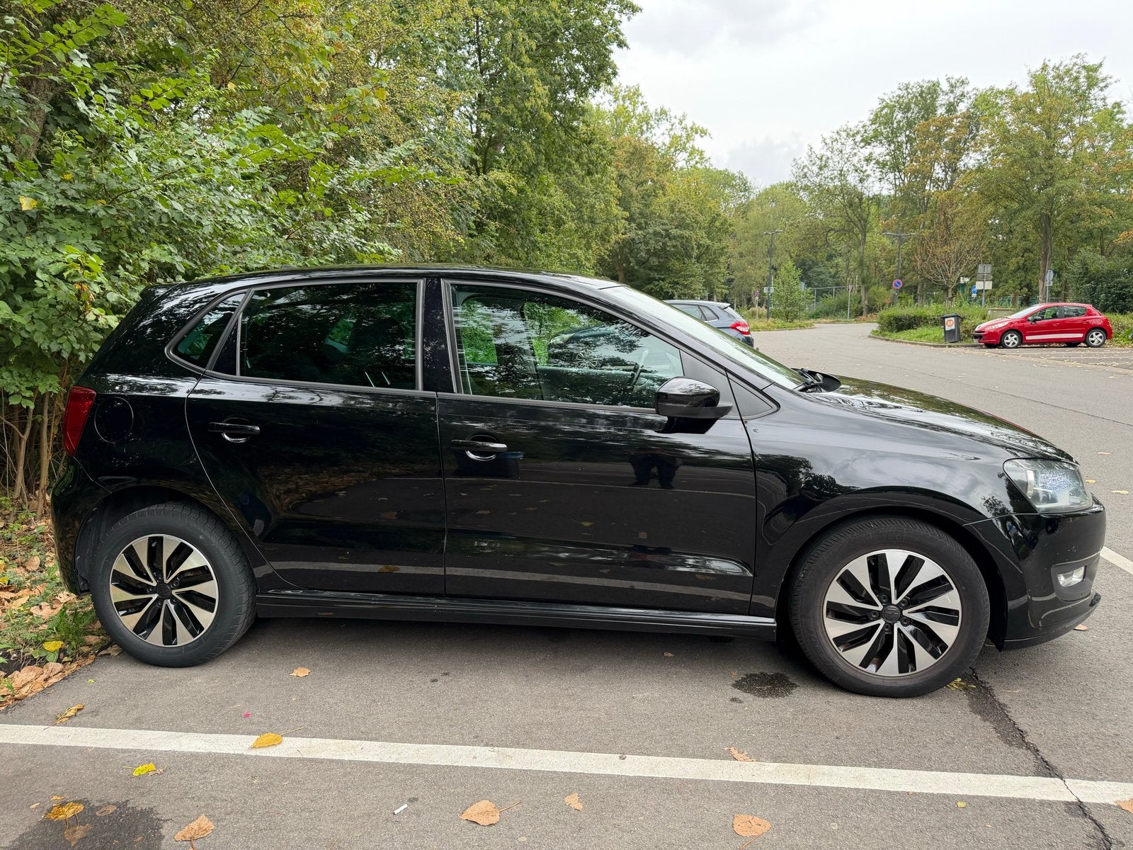 Volkswagen Polo 1.4 TDI 55KW BMT 2015 Zwart, Auto's, Voorwielaandrijving, Stof, 580 kg, Zwart