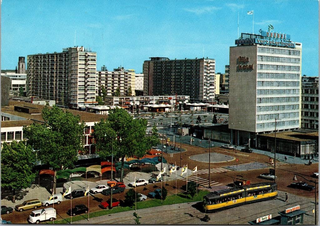 Rijnhotel Kruisplein - Rotterdam (1972), Verzenden, 1960 tot 1980, Gelopen, Zuid-Holland