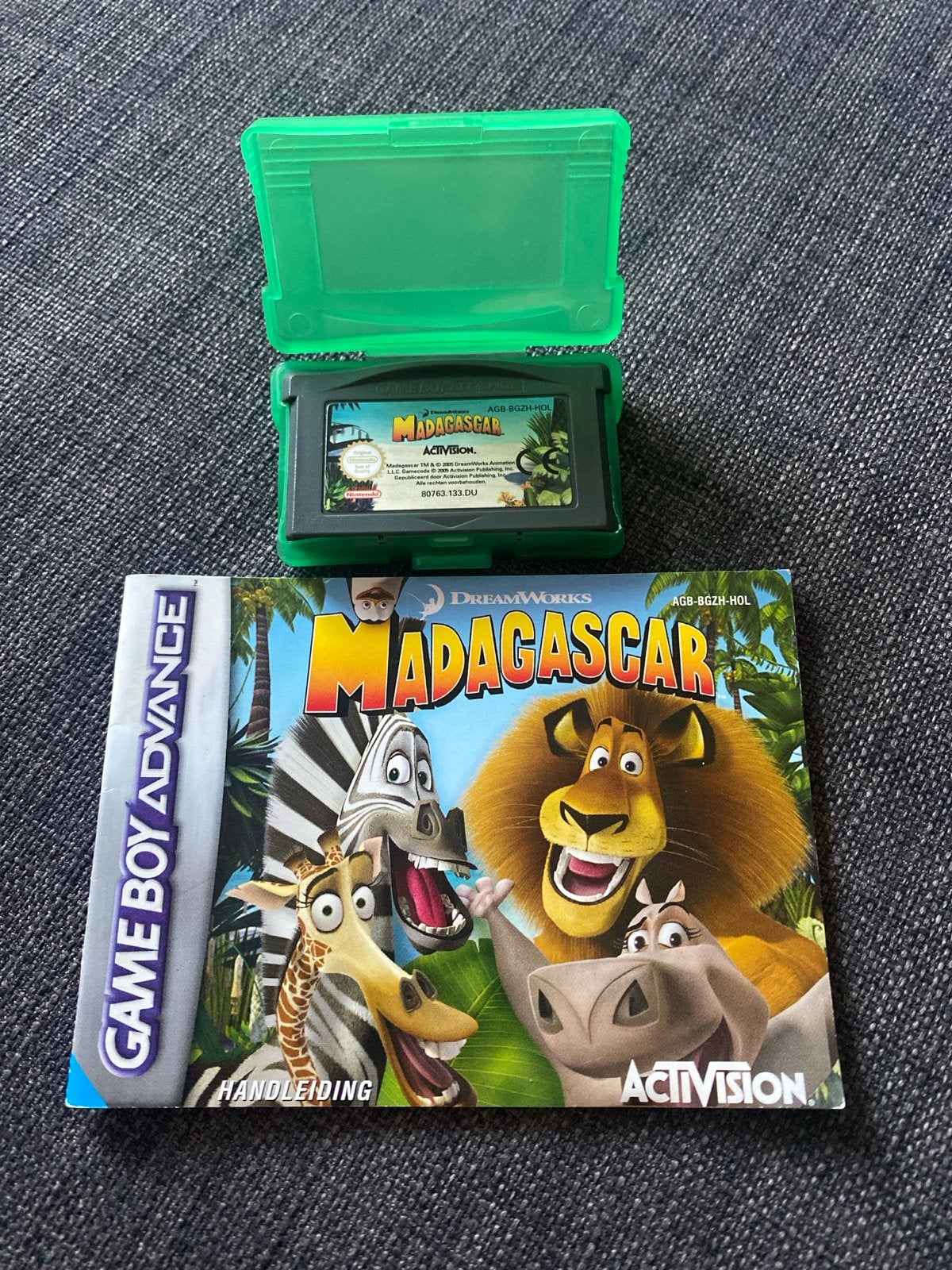 Madagascar Game Boy Advance (GBA) met boekje, Avontuur en Actie, Gebruikt, 1 speler, Ophalen of Verzenden
