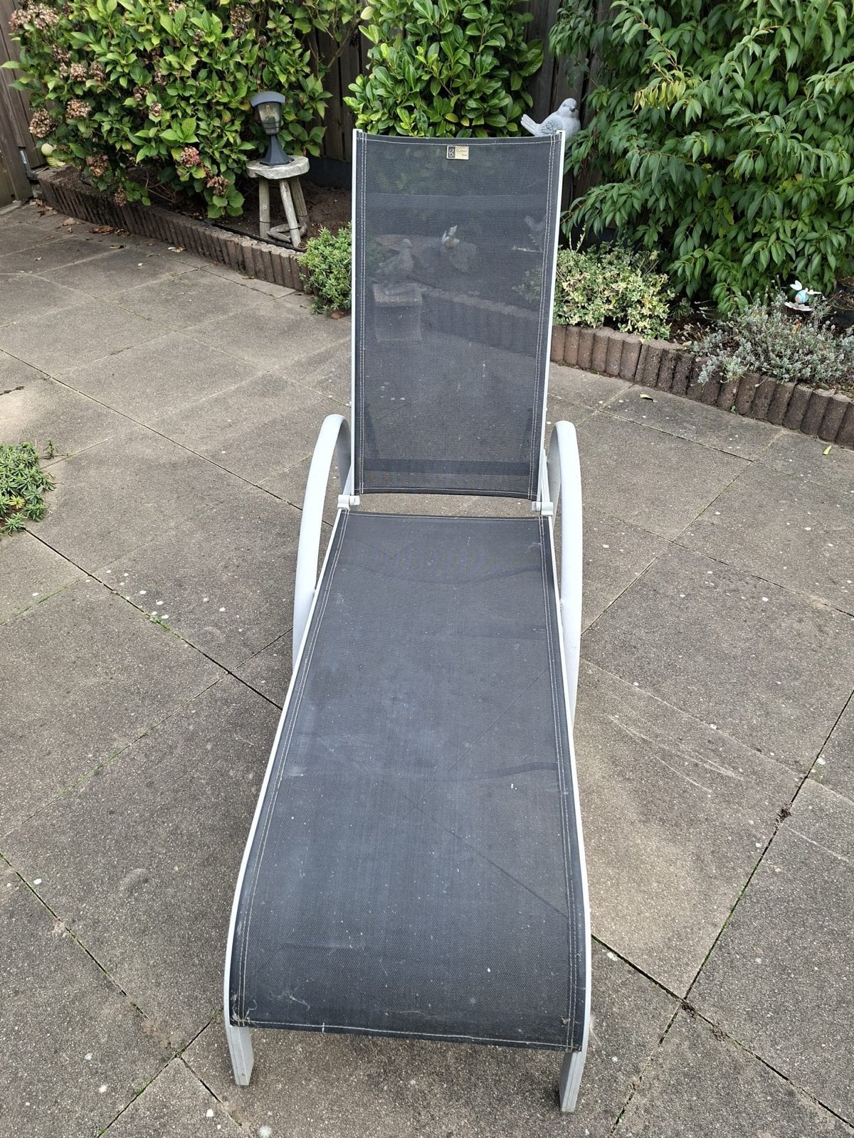 Comfortabele ligstoel voor buiten, Tuin en Terras, Ophalen, Gebruikt, Aluminium, Verstelbaar