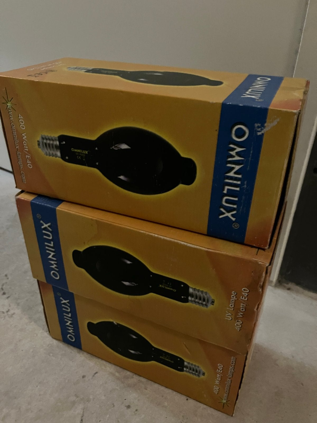 Omnilux 400W E40 Blacklight Lampen - NIEUW, Ophalen of Verzenden, Zo goed als nieuw