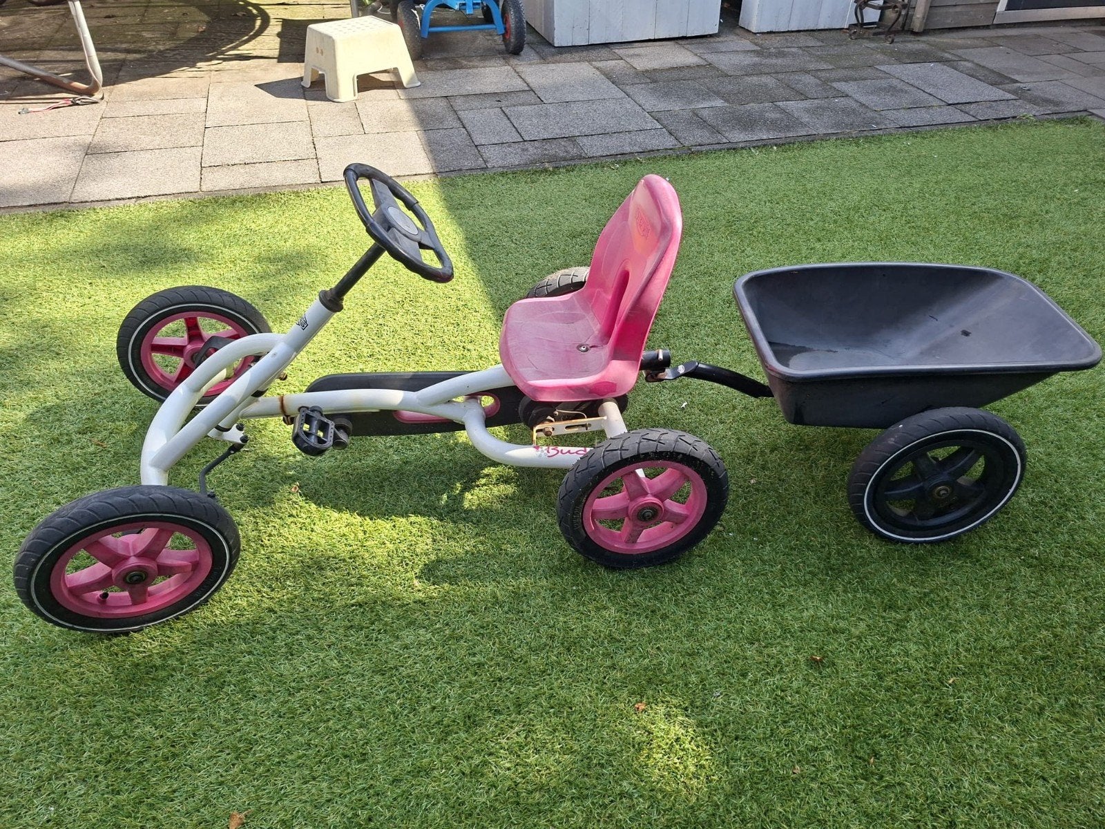 Berg Buddy skelter met aanhanger en verstelbare stoel, Kinderen en Baby's, Speelgoed | Buiten | Skelters, Ophalen, Gebruikt, Berg