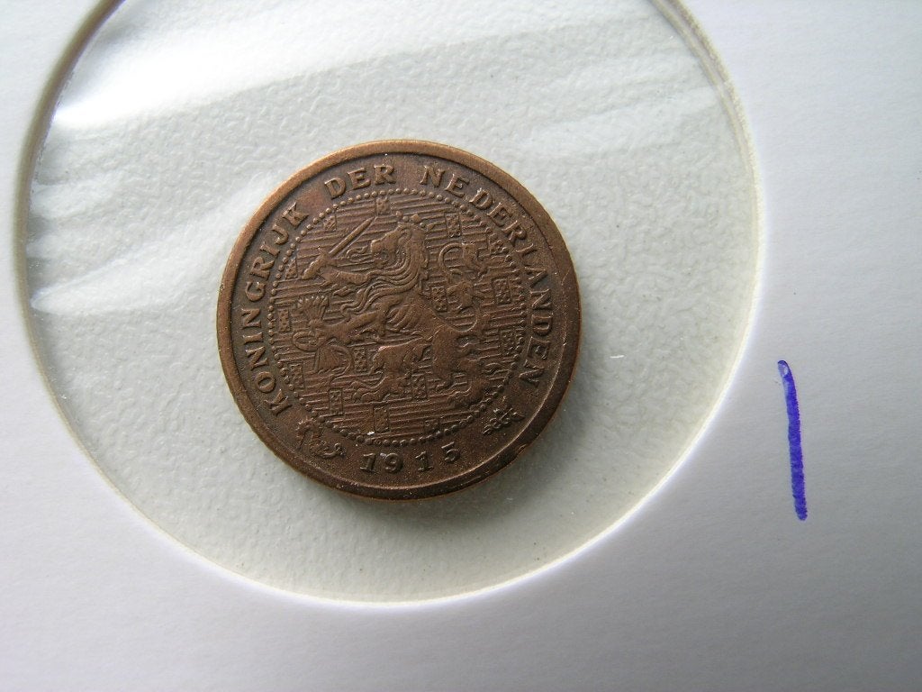 Halve Cent 1915, Postzegels en Munten, Ophalen of Verzenden, Koningin Wilhelmina, Overige waardes, Losse munt