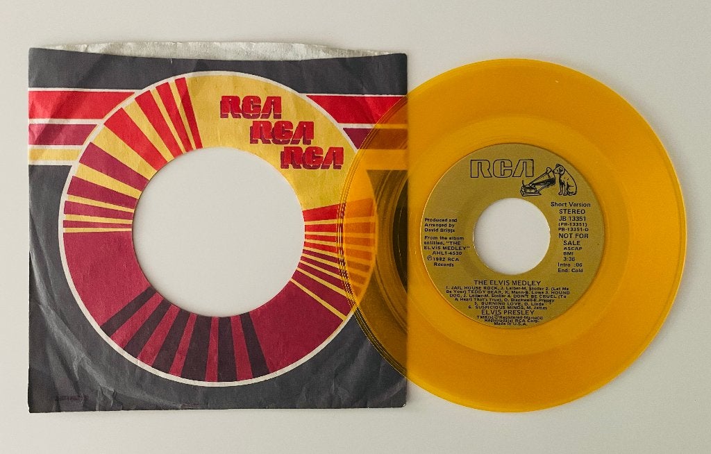 Elvis - The Elvis Medley - Promo Single - MINT - USA 1982, Speciale editie, 7 inch, Zo goed als nieuw, Overige typen