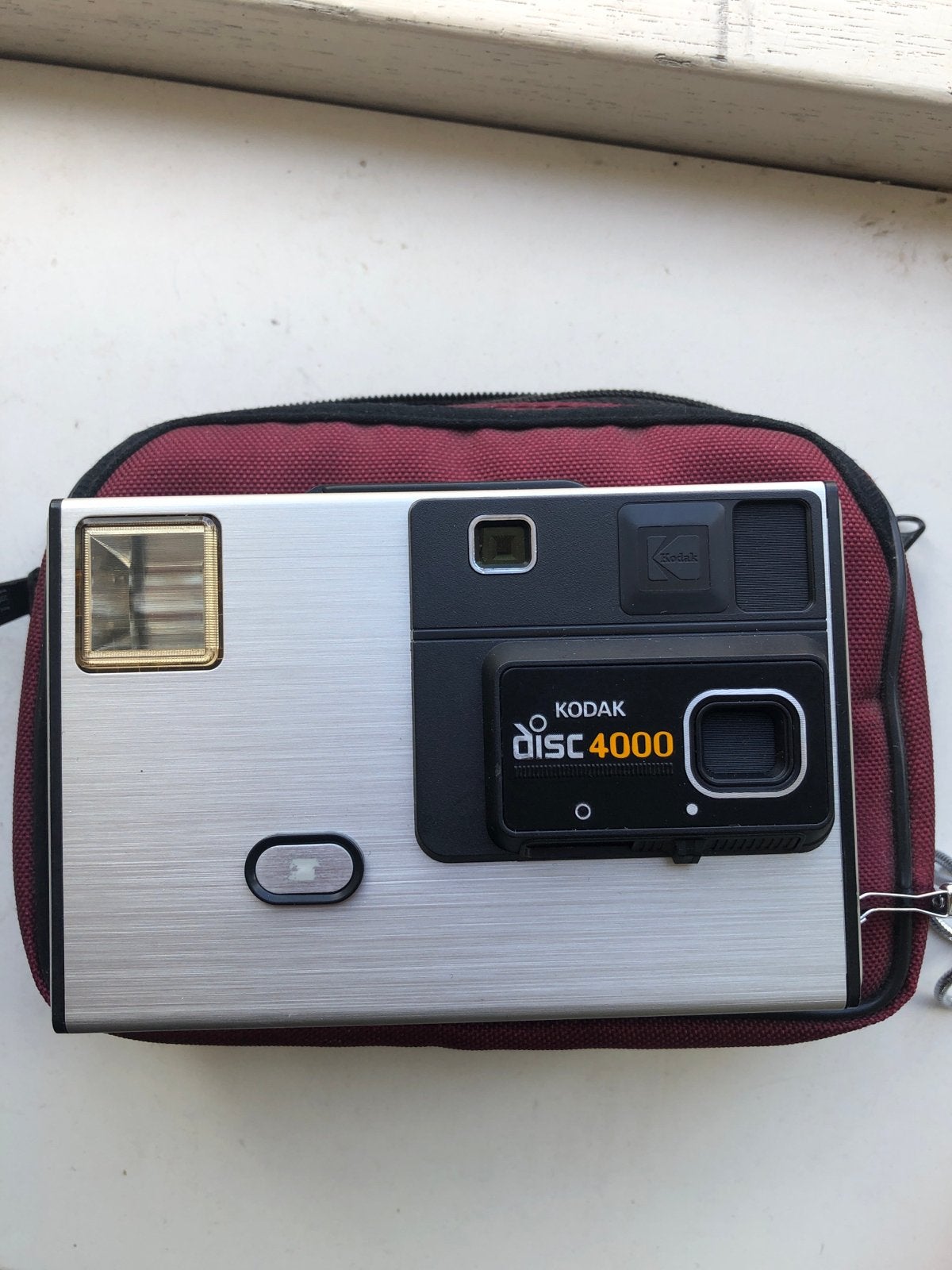 Vintage Kodak Disc 4000 Camera met Tasje, Audio, Tv en Foto, Ophalen of Verzenden, Gebruikt, Compact, Kodak