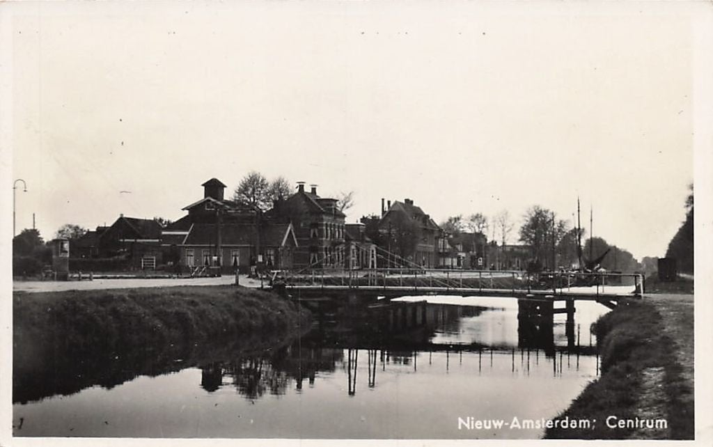 AZ869 Nieuw-Amsterdam Centrum 1941 van Wieren, Verzenden, 1940 tot 1960, Gelopen, Drenthe