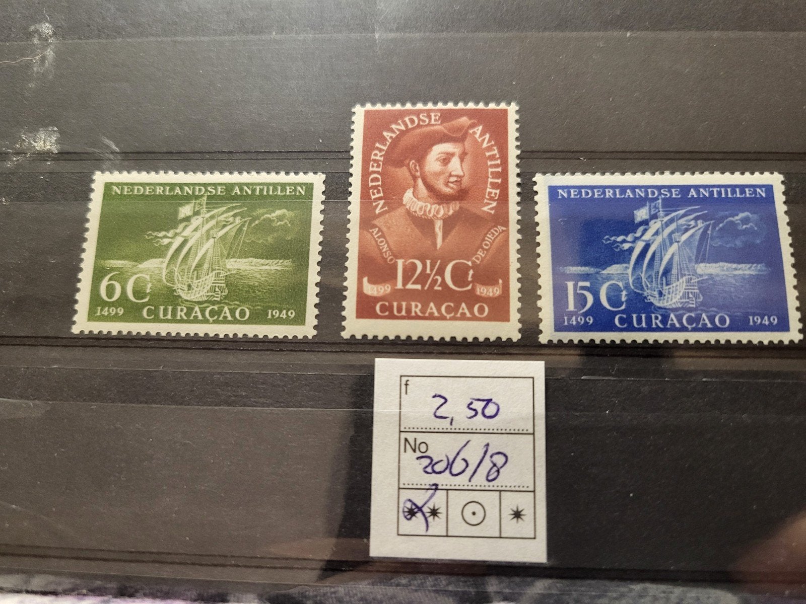 Antillen 206/8 POSTFRIS, Ophalen of Verzenden, Postfris