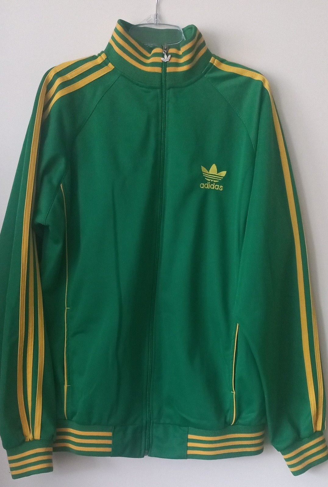 Adidas trainingsjack groen geel XXL, Ophalen, Overige maten, Gedragen, Groen