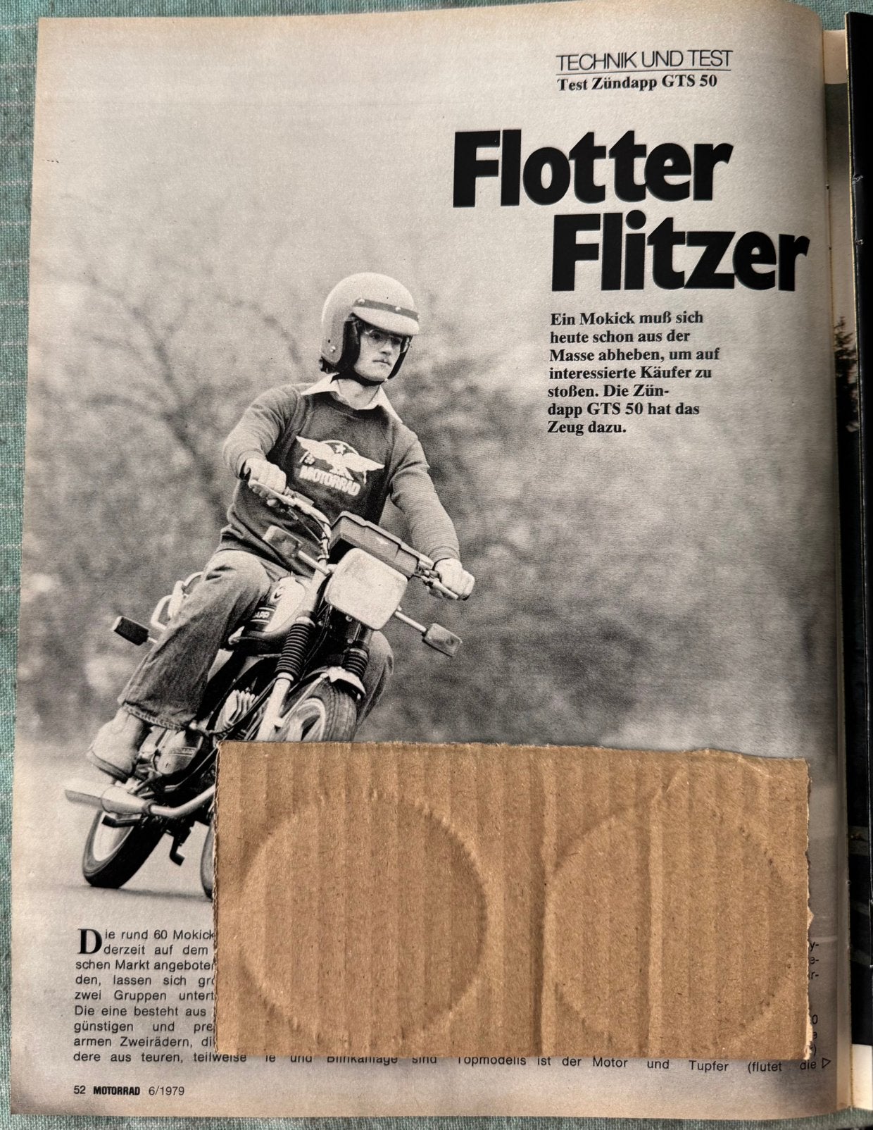 Test 1979 Zündapp GTS50, Verzenden, Zo goed als nieuw, Motoren