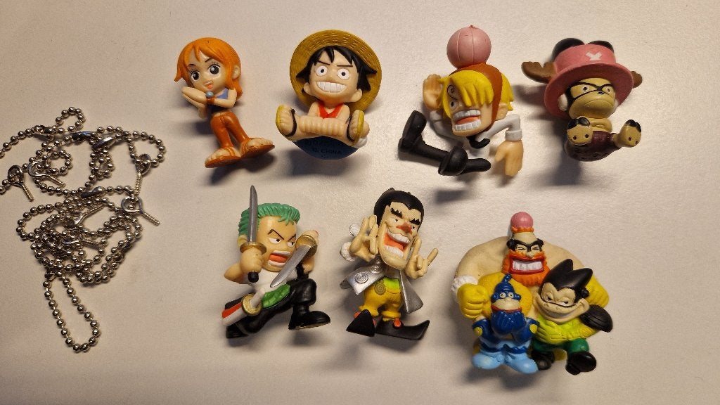 Set van 7 One Piece Figuurtjes (van de Manga) Alleen als set, Ophalen of Verzenden, Gebruikt