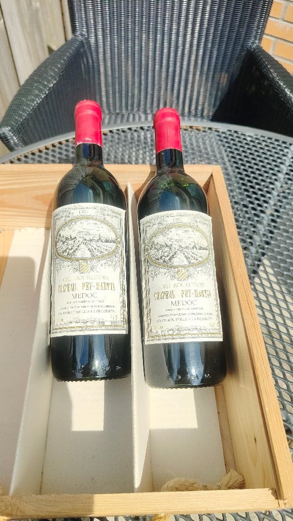 Cru Bourgeois Chateau Pey-Martin Medoc 1987, Frankrijk, Nieuw, Ophalen of Verzenden, Rode wijn