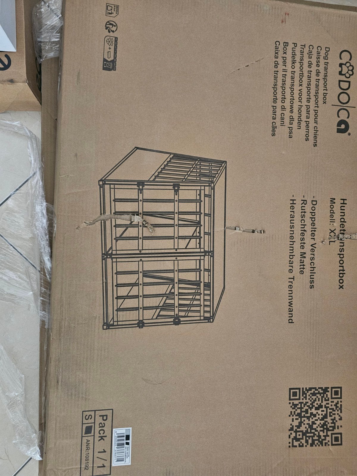 Nieuwe XXL hondenbench – ongebruikt, Ophalen, Nieuw