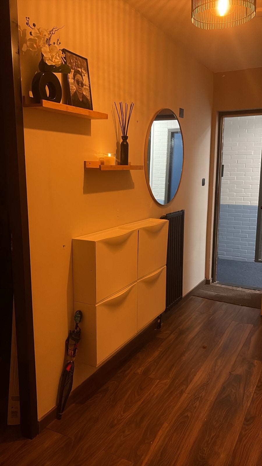 IKEA STÄLL Schoenenkast wit, 96x17x90 cm, Ophalen, Zo goed als nieuw