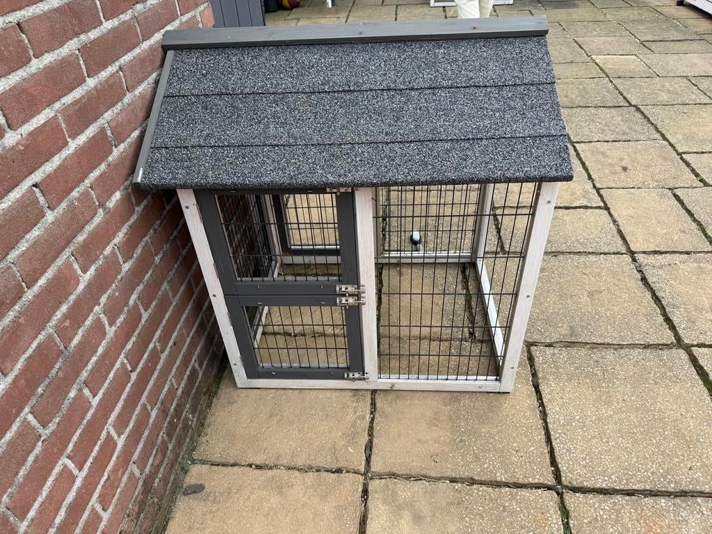 Tussenren konijnenhok / konijnenren 2 stuks, Dieren en Toebehoren, Knaagdieren en Konijnen | Hokken en Kooien, Ophalen, Gebruikt