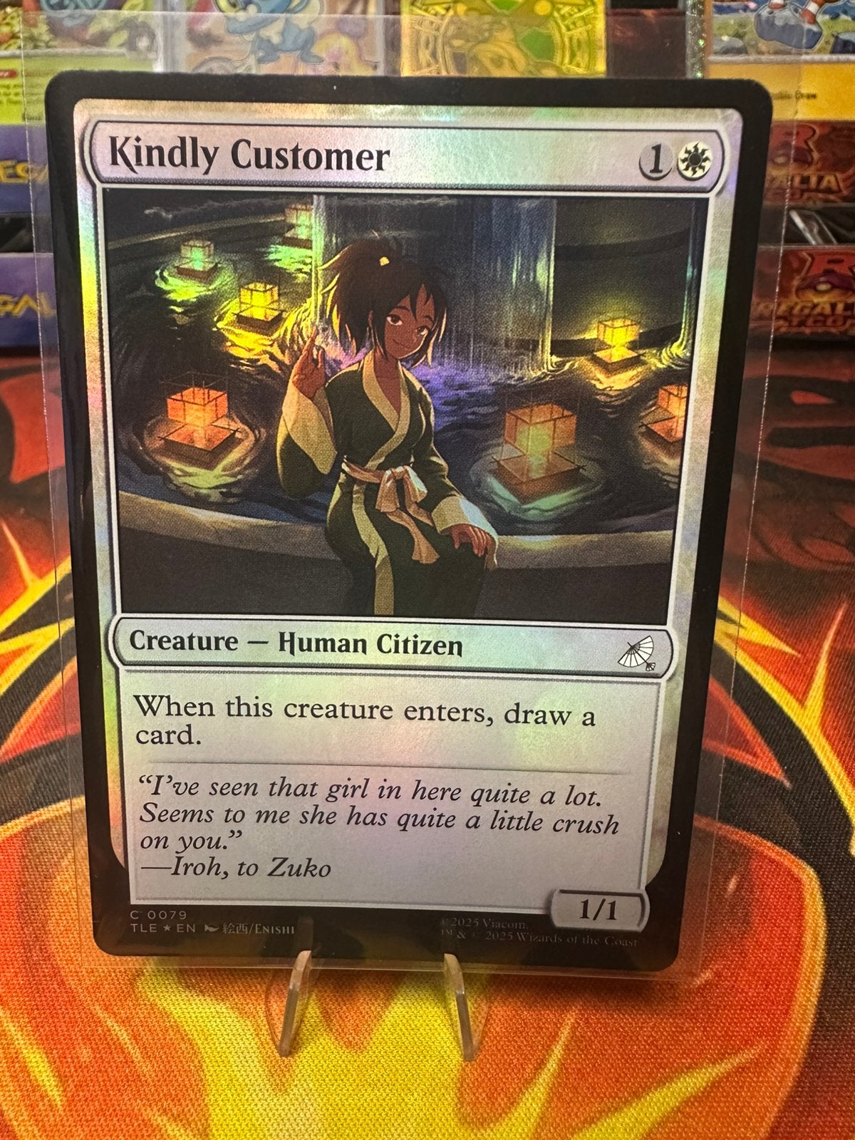 Kindly Customer Avatar: The Last Airbender: Eternal, Ophalen of Verzenden, Zo goed als nieuw, Losse kaart, Foil