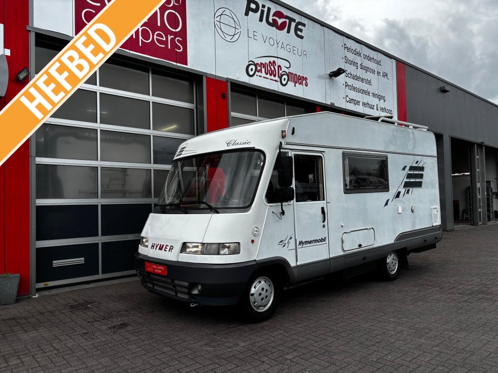 Hymer B544 Integraal camper, 4 Persoons, hefbed, Integraal, Ringverwarming, Fiat, Bedrijf