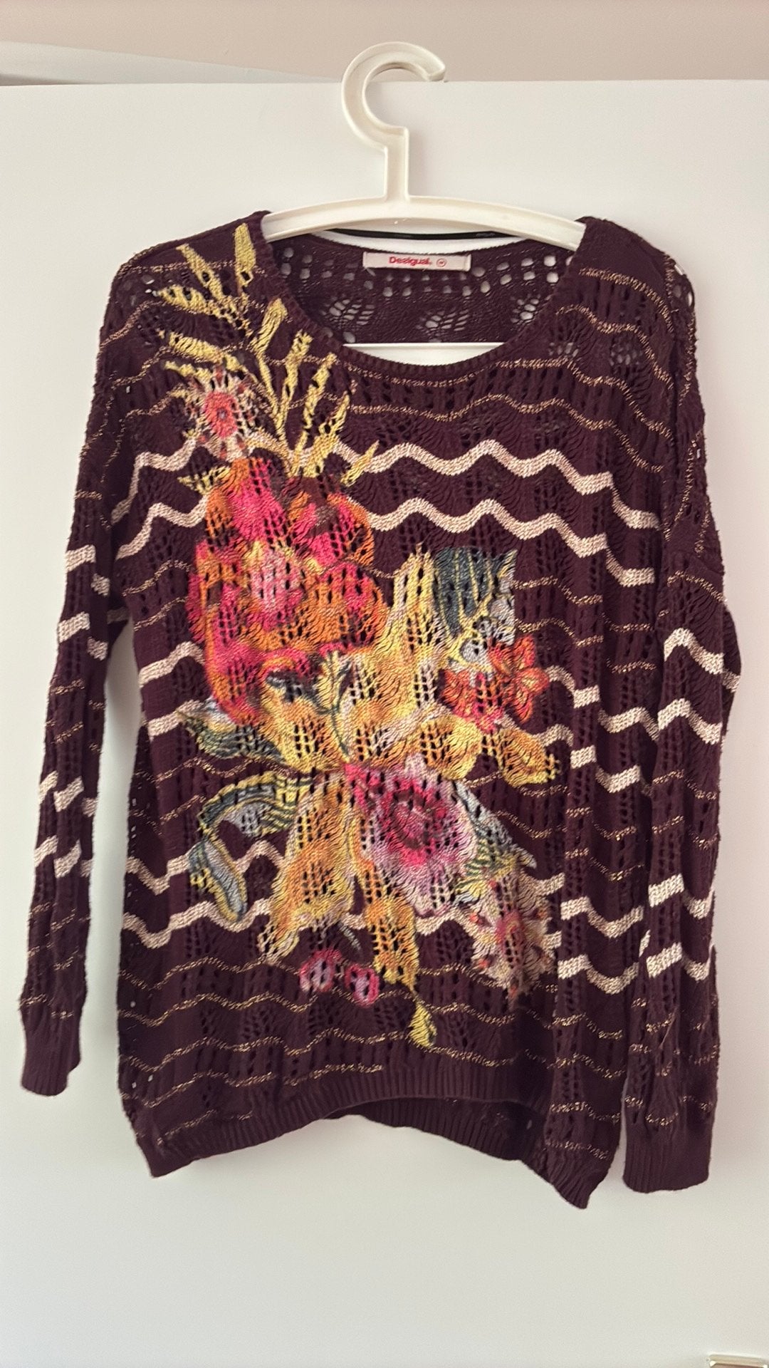 Zomertrui van desigual maat m, Kleding | Dames, Tops, Maat 38/40 (M), Zwart, Ophalen of Verzenden, Zo goed als nieuw