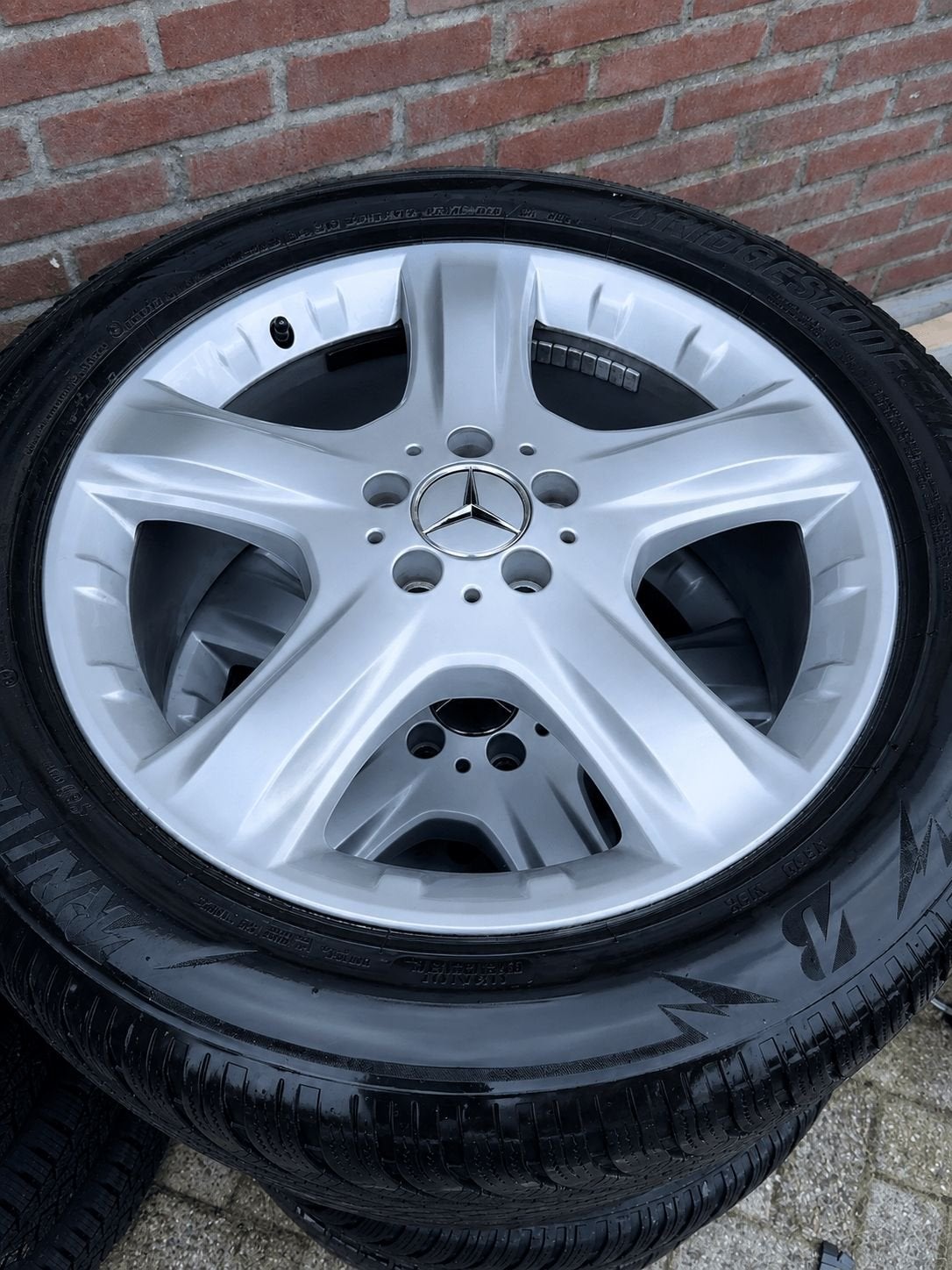 19 Mercedes GLE W166 ML W164 R klasse GL velgen winterbanden, Auto-onderdelen, 19 inch, Gebruikt, 255 mm, -