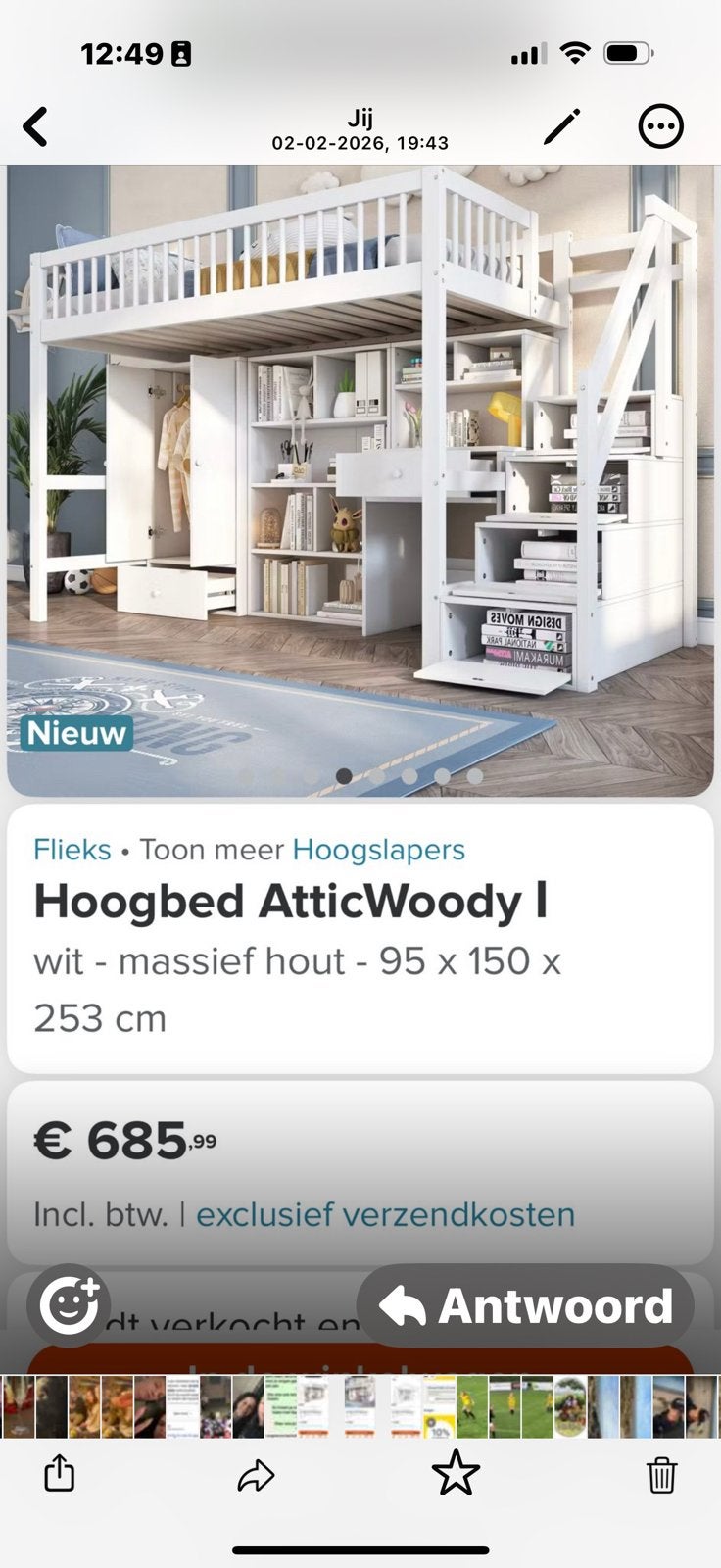 Superleuk alles in 1 stapelbed, Tickets en Kaartjes, Hotelbonnen, Eén persoon, 1 overnachting