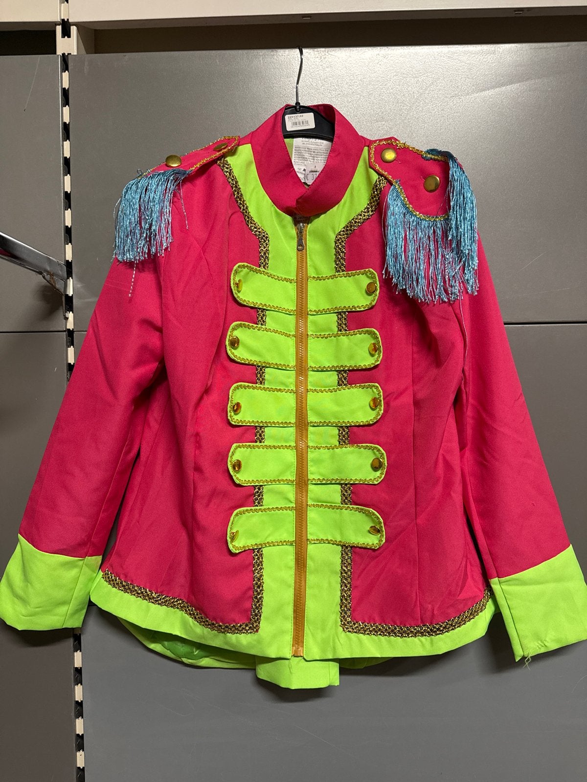 Nieuw Roze/Neon Groen carnavalsjasje dames mt 44/46, Carnaval, Maat 42/44 (L), Nieuw, Ophalen of Verzenden