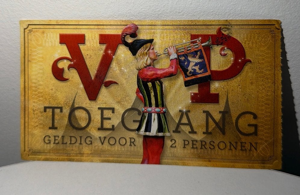 Efteling VIP Toegang oud kaartje, Ophalen of Verzenden, Gebruikt, Overige typen