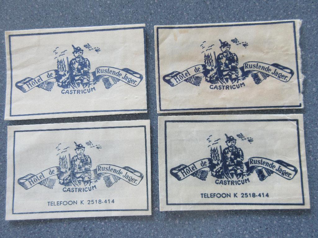 4 x Castricum, hotel De Rustende Jager, Verzenden, Nederland