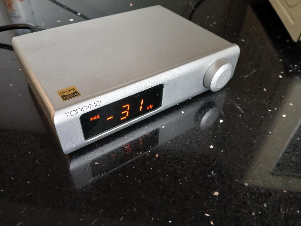 Topping D30 Pro dac zilver, Audio, Tv en Foto, Converters, Ophalen of Verzenden, Gebruikt