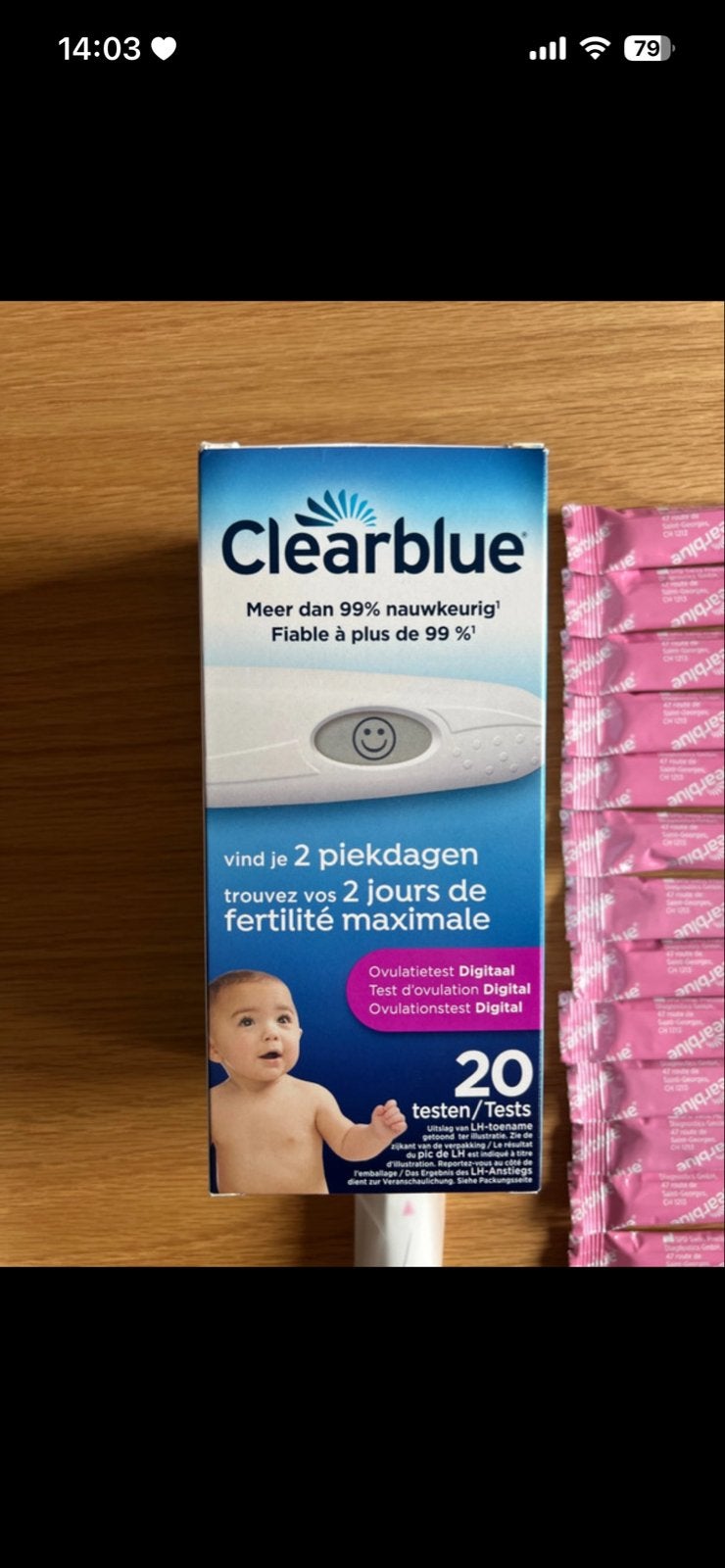 Clearblue Ovulatietest Digitaal - 16 testen, Ophalen, Nieuw