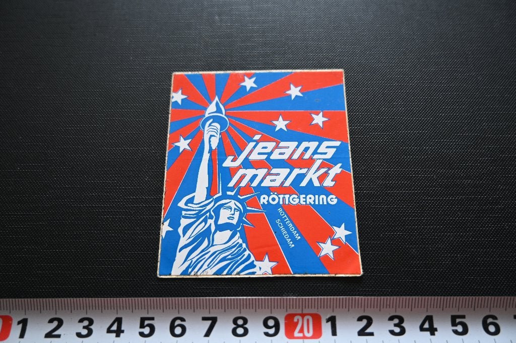 sticker rotterdam schiedam JEANS MARKT RÖTTGERING, Verzamelen, Ophalen of Verzenden, Zo goed als nieuw