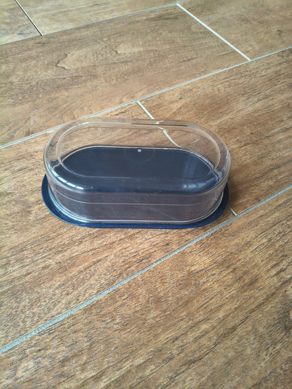 Tupperware botervloot, Ophalen of Verzenden, Gebruikt, Blauw, Overige typen