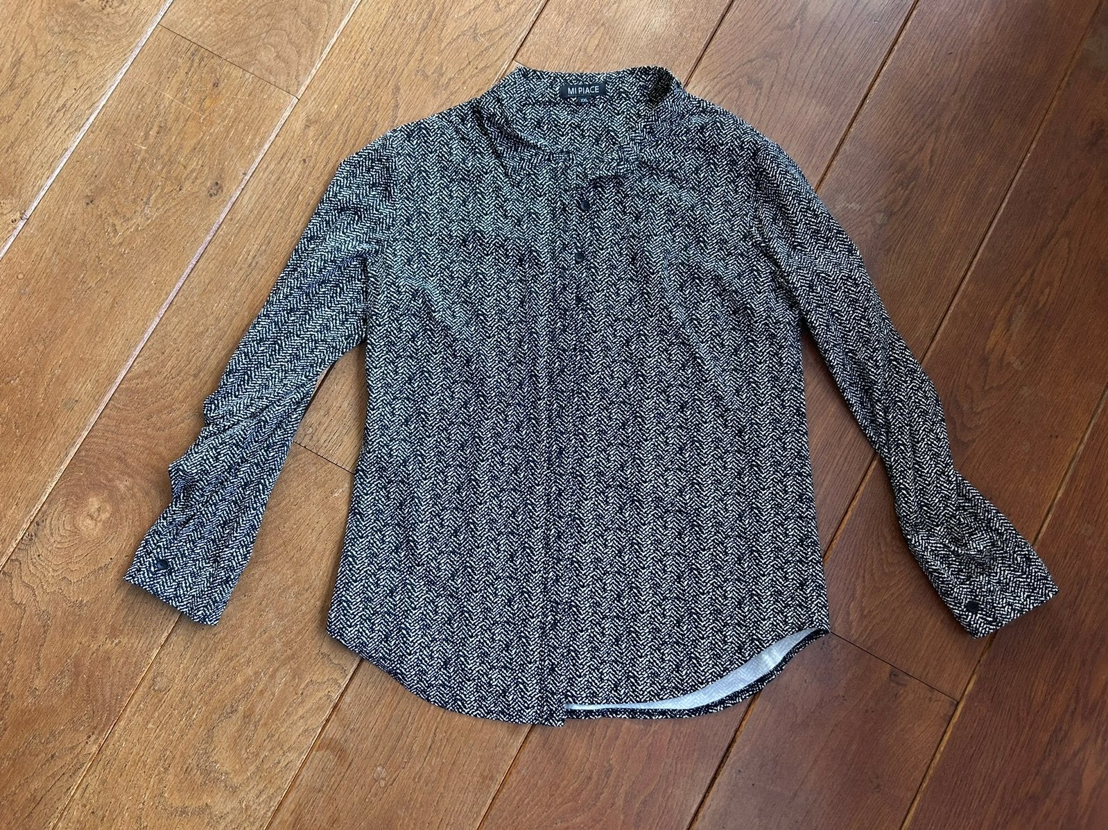 Mi Piace blouse, Ophalen of Verzenden, Zo goed als nieuw, Maat 46/48 (XL) of groter, Zwart