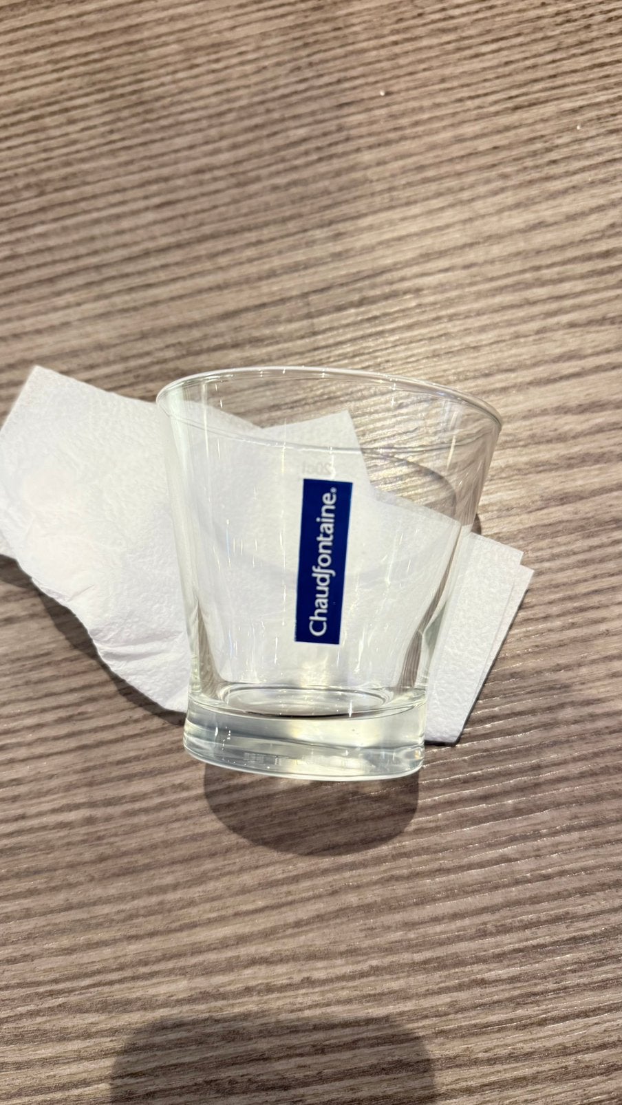 Chaudfontaine glazen 6 stuks spablauw glas, Ophalen of Verzenden, Zo goed als nieuw, Bierglas