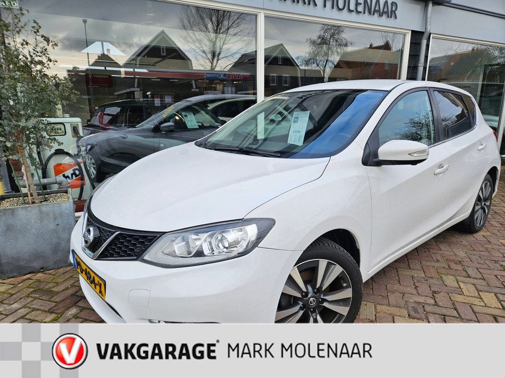 Nissan Pulsar 1.2 DIG-T Business Edition,lederautomaat,trekh, Auto's, Nissan, Gebruikt, Euro 6, 4 cilinders, 116 pk