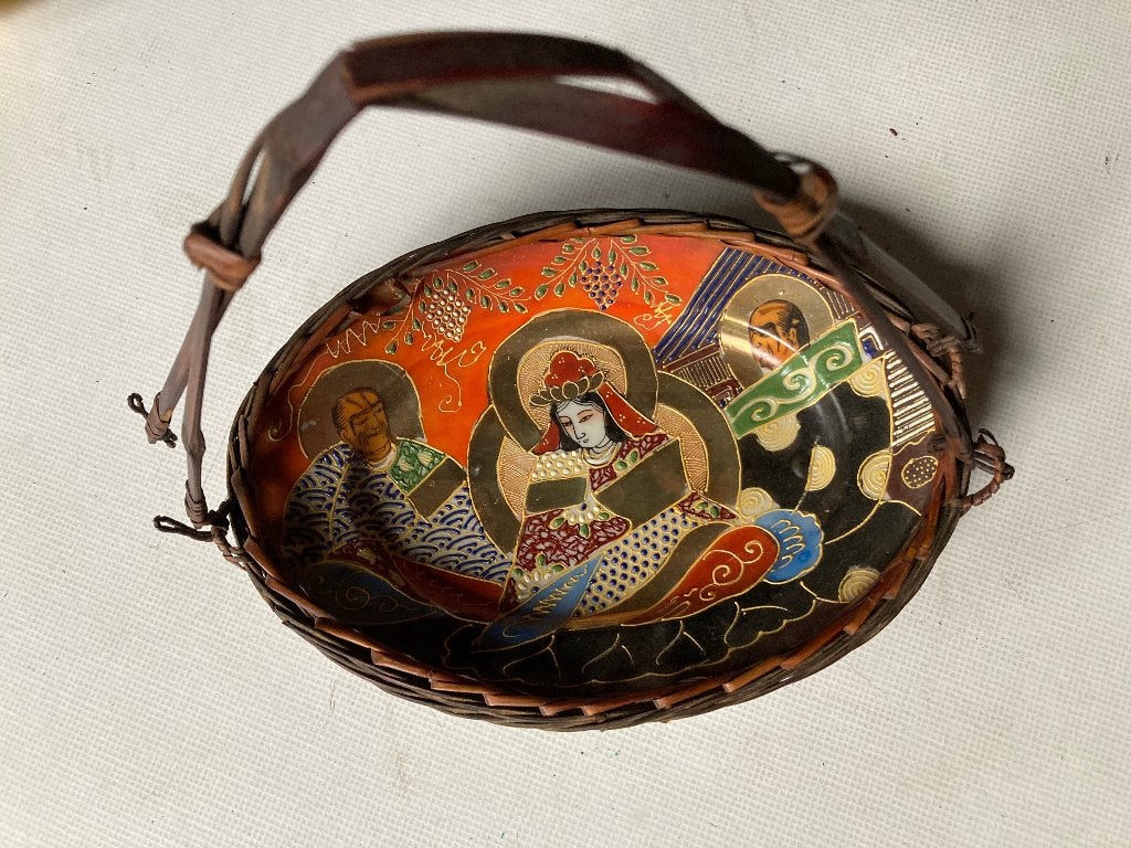 Antiek Japans "Satsuma" porseleinen schaaltje., Ophalen of Verzenden