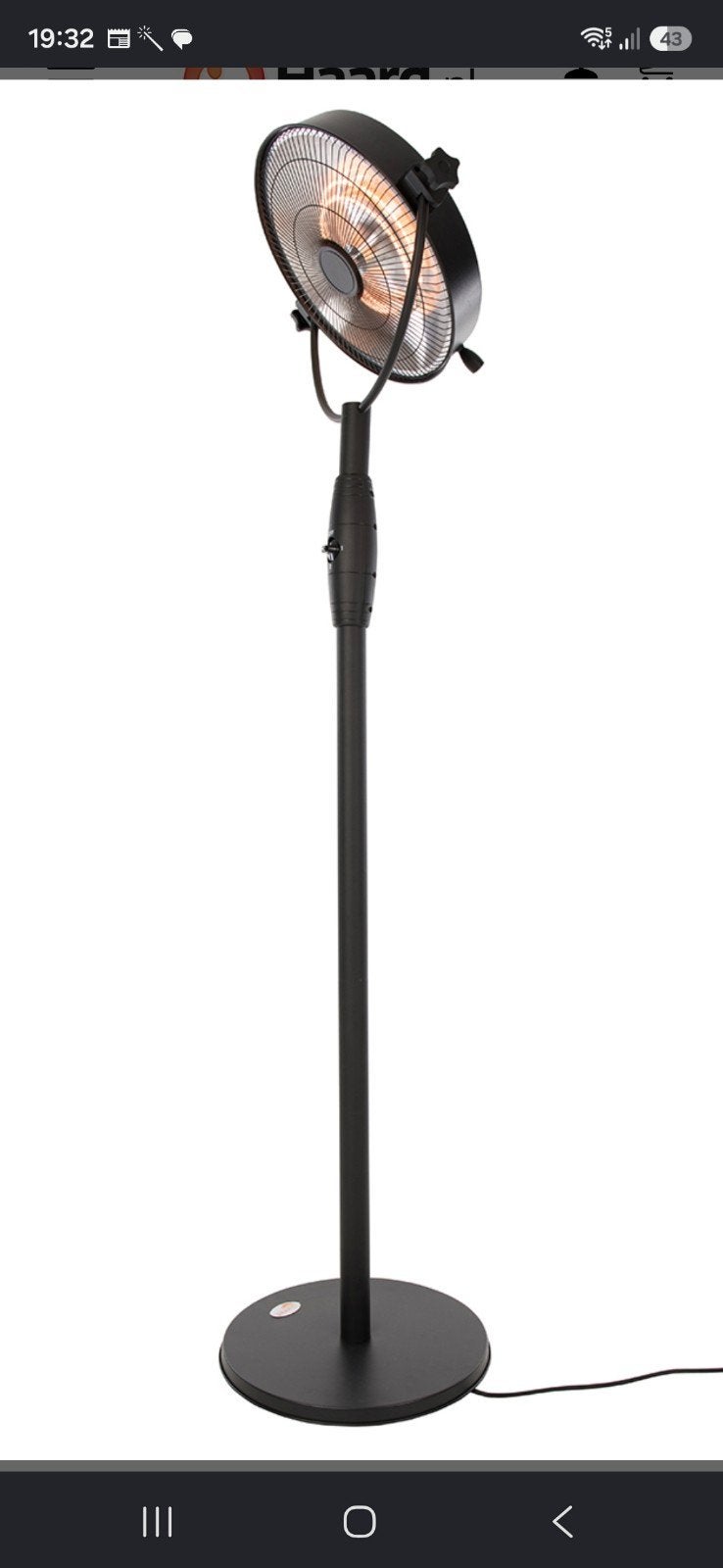 Sunred terras heater terras kachel, Tuin en Terras, Terrasverwarmers, Ophalen