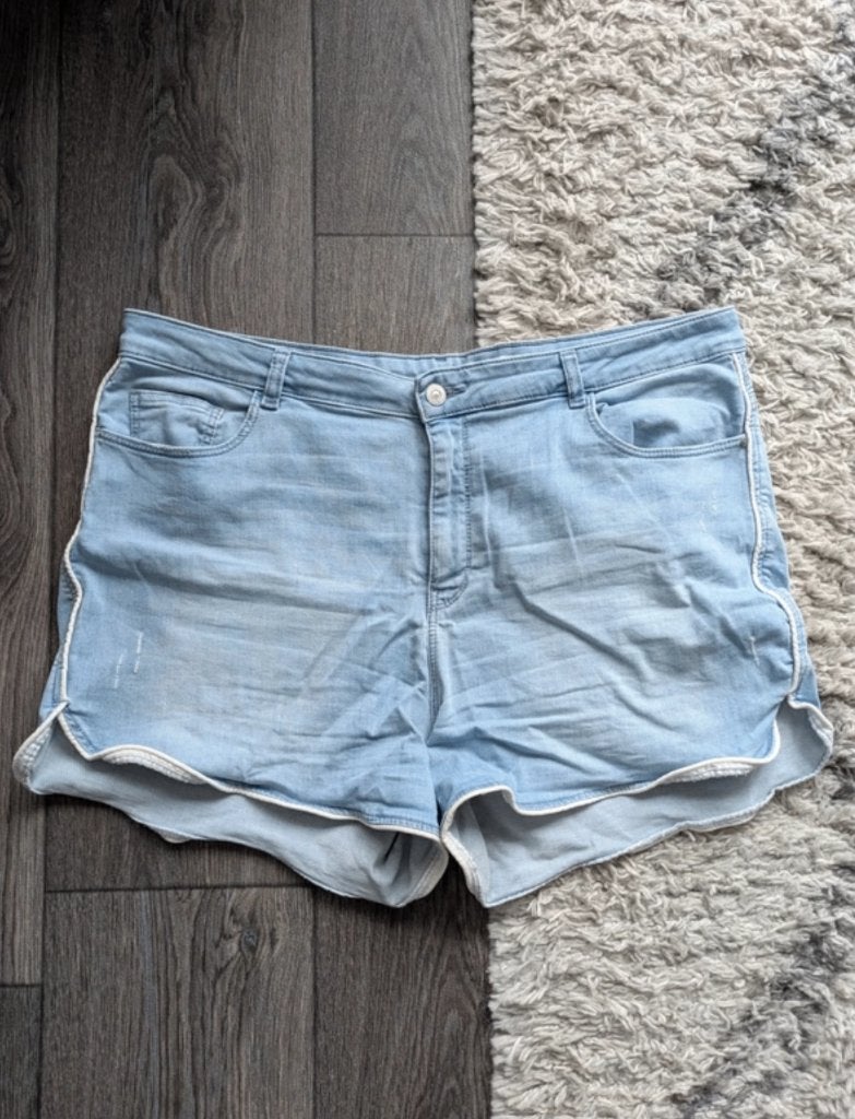 Korte spijkerbroek EDC Esprit maat 42 (34), W33 - W36 (confectie 42/44), Verzenden, Blauw, EDC by Esprit