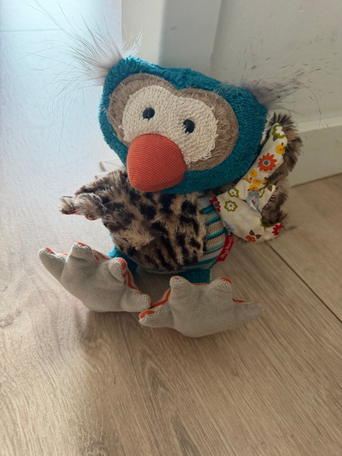 Sigikid Uil Knuffel - Zo goed als nieuw, Overige karakters, Overige typen, Ophalen of Verzenden, Middelgroot (20 tot 80 cm)
