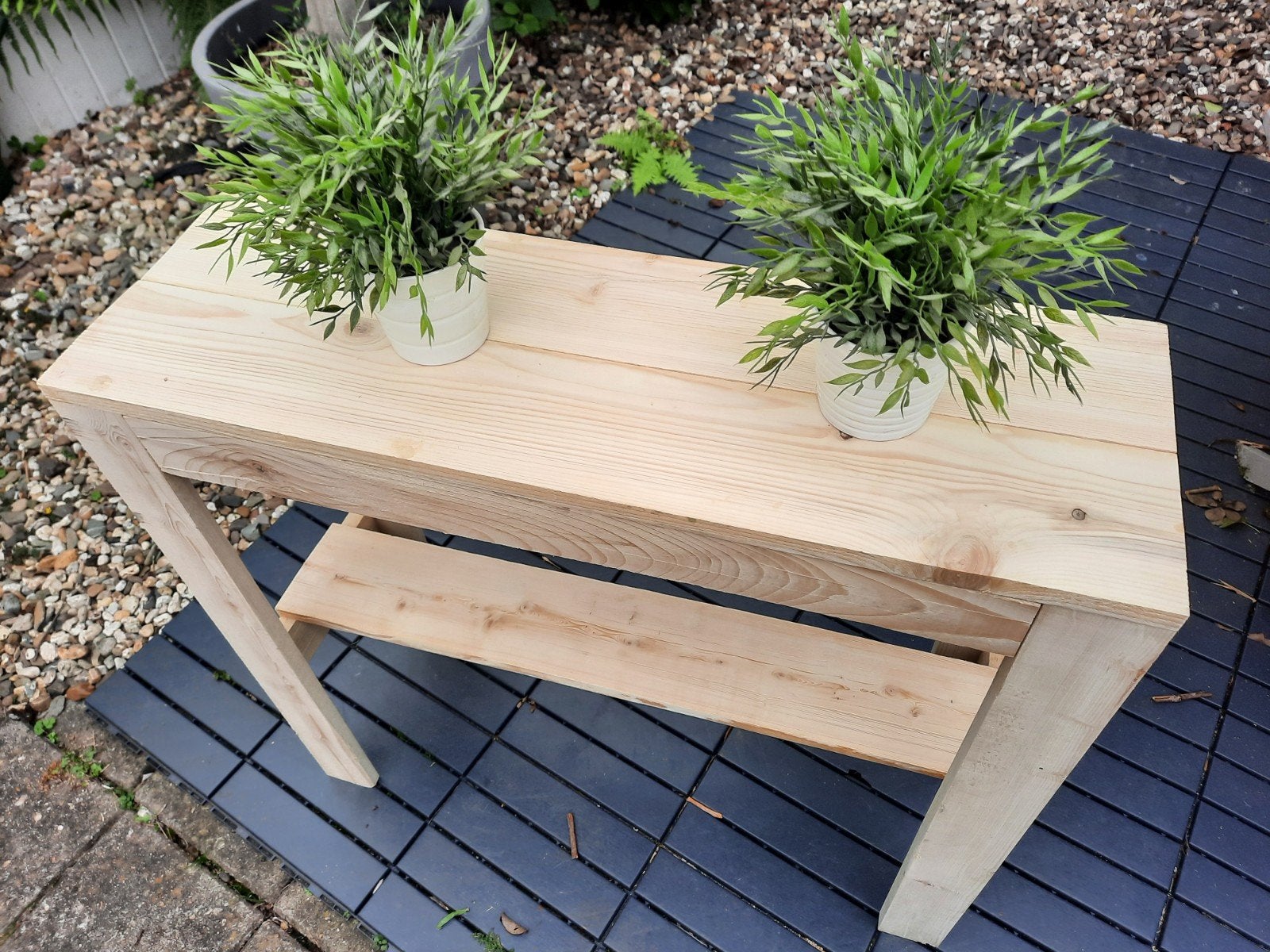 Mooie Sidetable Nieuw, Tuin en Terras, Ophalen, Nieuw, Rechthoekig, Hout