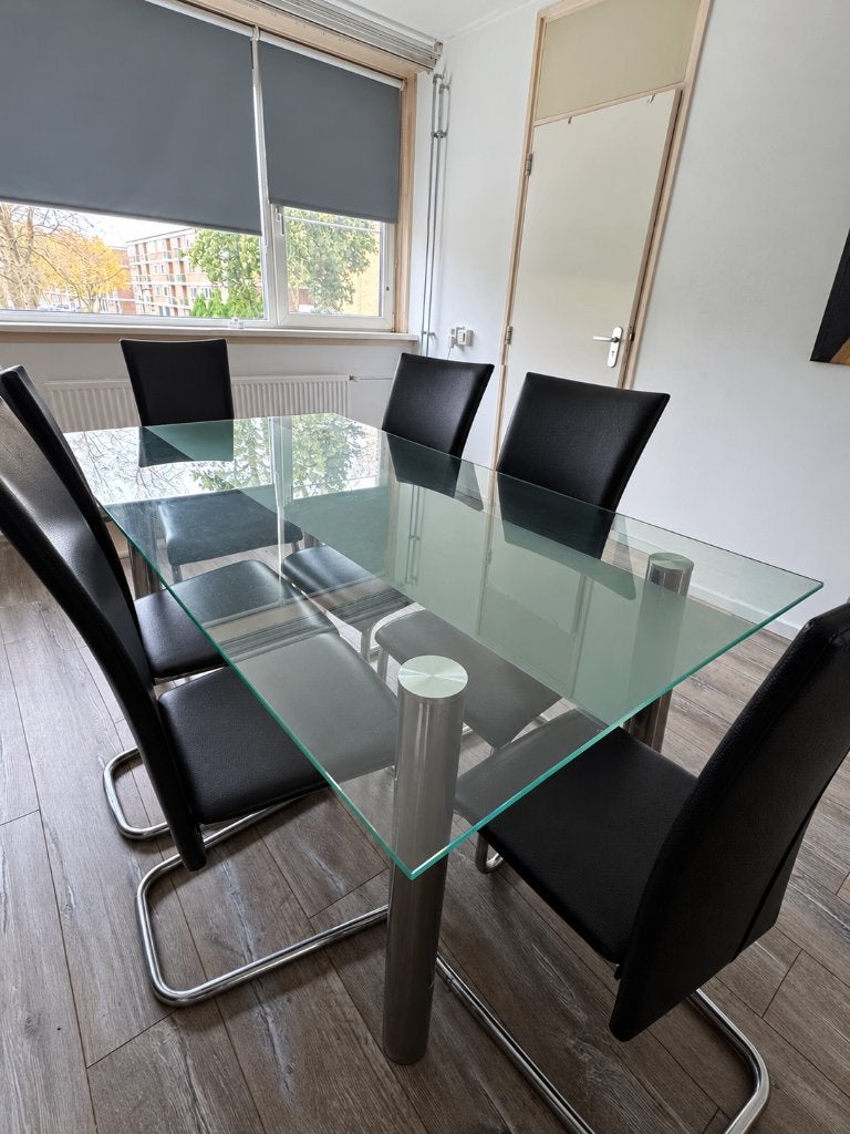 Eettafel GRATIS MEENEMEN!!!, Ophalen, Gebruikt, 200 cm of meer, 50 tot 100 cm
