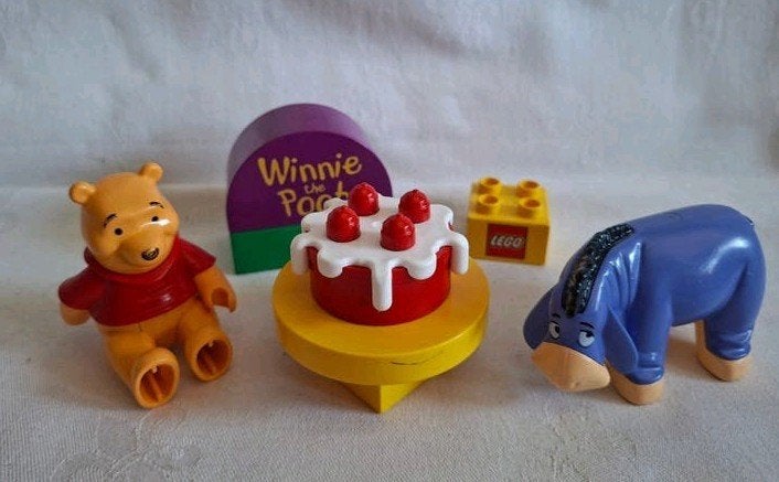 Vintage Duplo Winnie the Pooh set 2982 Eeyore's Birthday, Gebruikt, Ophalen of Verzenden, Duplo, Complete set