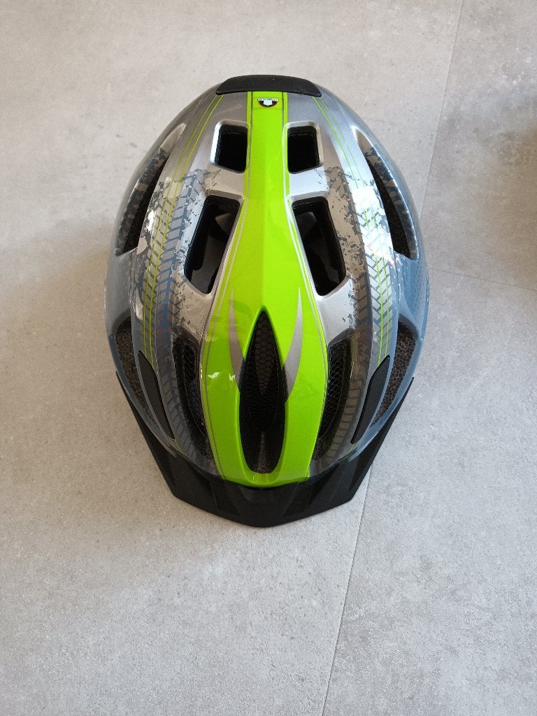 Fietshelm 49-54cm ZGAN Groen, Ophalen of Verzenden, Zo goed als nieuw, Jongen of Meisje, Crivit