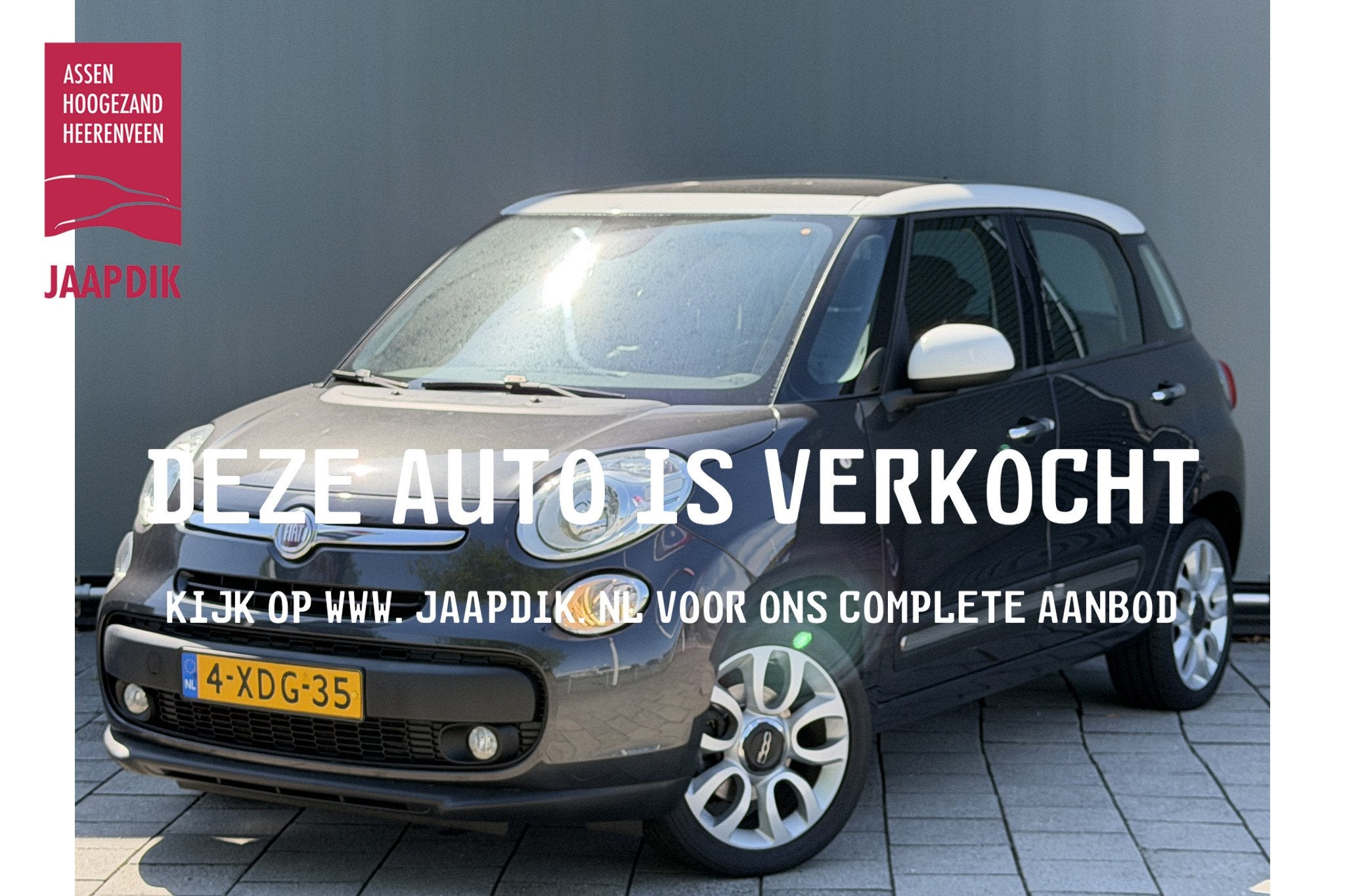Fiat 500L BWJ 2014 | 0.9 105 PK Lounge | PANO DAK | CLIMA |, Stof, Gebruikt, Euro 6, Zwart