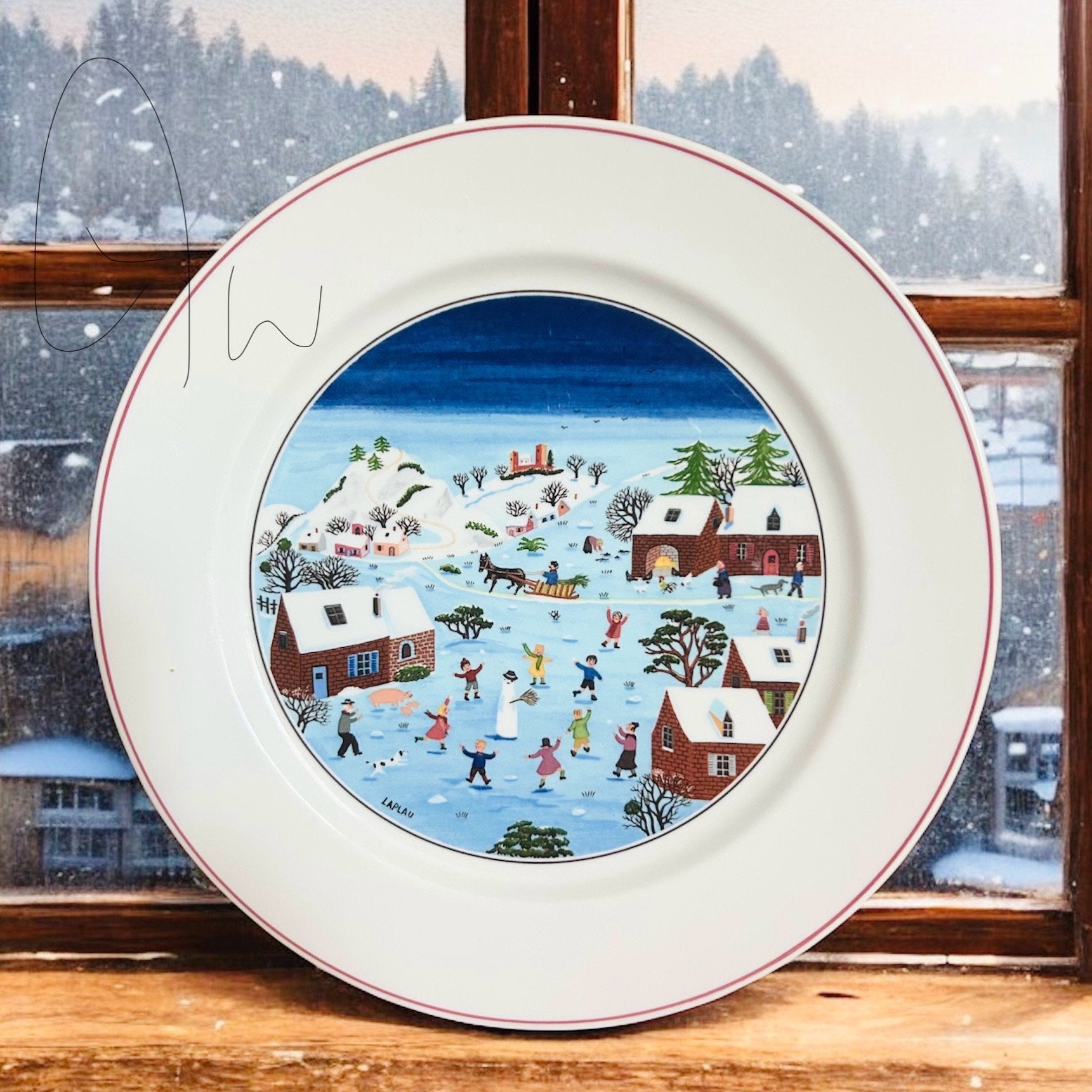 Dinerbord Kerstbord Naif Christmas Villeroy & Boch, Gebruikt, Ophalen of Verzenden, Bord(en), Overige stijlen
