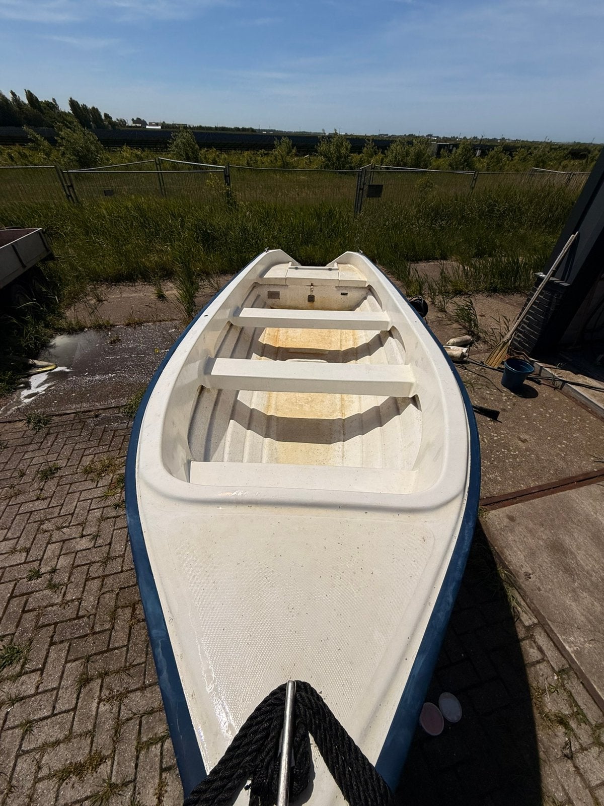 Ryds boot 450 met Yamaha 8 PK viertakt + trailer | Vaarklaar, Ophalen, Gebruikt, Motor en Techniek, Motorboot