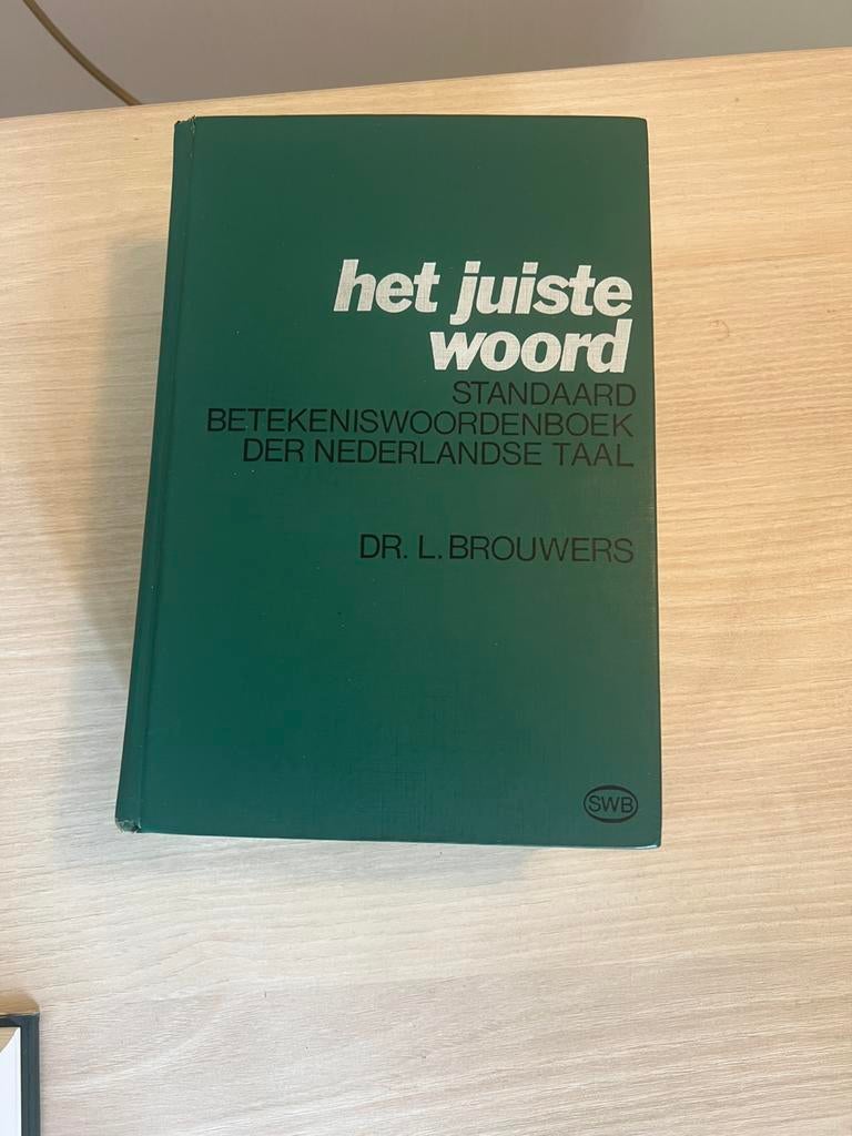 Het juiste woord, Boeken, Woordenboeken, Ophalen of Verzenden, Zo goed als nieuw, Overige uitgevers, Nederlands